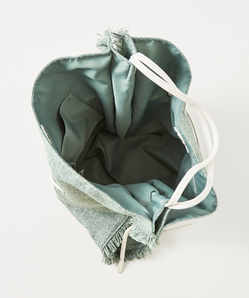 LOWELL things（ロウェル　シングス）の「Vacanza/ファブリックフリンジトートHOBO BAG（トートバッグ・レディース・ブラウン/グリーン/アイボリー・フリー）」の14枚目の写真