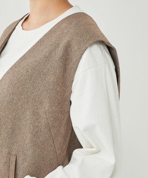 green label relaxing ツイードベスト新品、未使用 GREEN LABEL RELAXING】リンクスツイードベスト ニットベスト