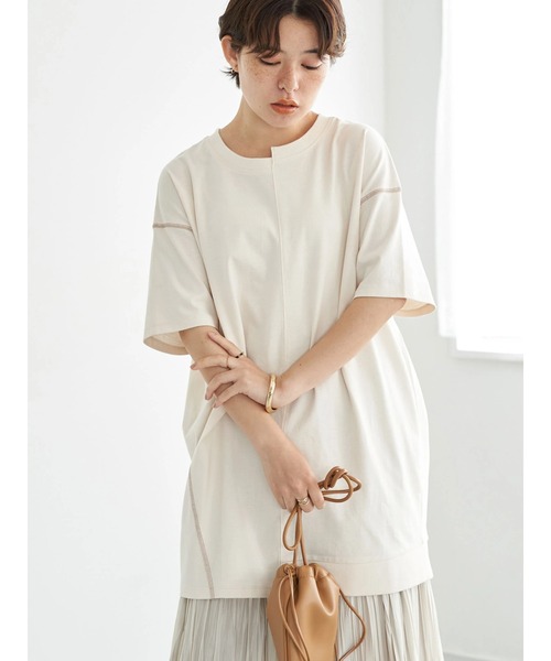 earth music&ecology（アースミュージックアンドエコロジー）の「リメイクチュニック（Tシャツ/カットソー・レディース・ブラック/サックスブルー/イエロー/ホワイト系その他2・FREE）」の17枚目の写真