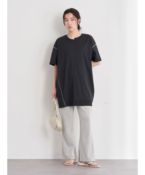 earth music&ecology（アースミュージックアンドエコロジー）の「リメイクチュニック（Tシャツ/カットソー・レディース・ブラック/サックスブルー/イエロー/ホワイト系その他2・FREE）」の14枚目の写真