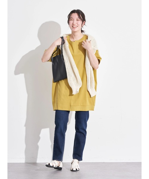 earth music&ecology（アースミュージックアンドエコロジー）の「リメイクチュニック（Tシャツ/カットソー・レディース・ブラック/サックスブルー/イエロー/ホワイト系その他2・FREE）」の22枚目の写真