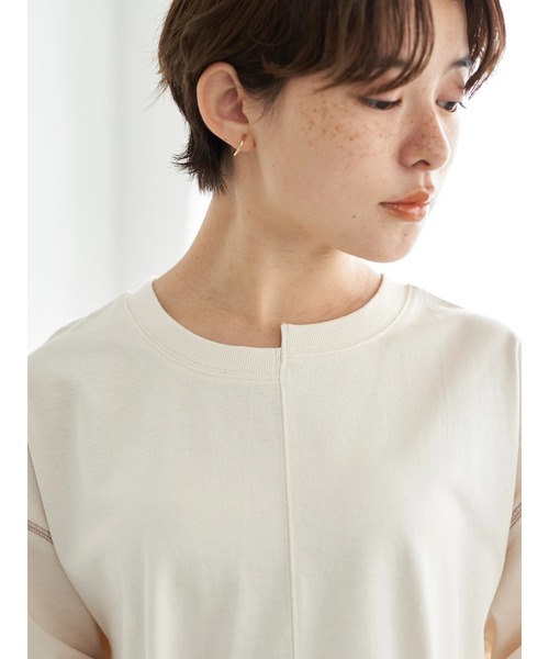 earth music&ecology（アースミュージックアンドエコロジー）の「リメイクチュニック（Tシャツ/カットソー・レディース・ブラック/サックスブルー/イエロー/ホワイト系その他2・FREE）」の19枚目の写真