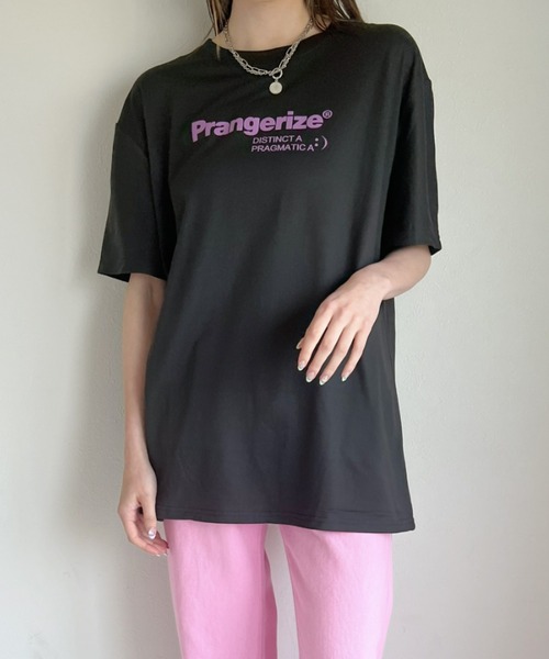at12:03(アットイチニーゼロサン)の「オーバーサイズ グラフィックTシャツ(Tシャツ/カットソー・レディース・ホワイト/ブラック/ピンク・FREE)」の9枚目の写真