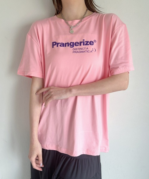at12:03(アットイチニーゼロサン)の「オーバーサイズ グラフィックTシャツ(Tシャツ/カットソー・レディース・ホワイト/ブラック/ピンク・FREE)」の7枚目の写真