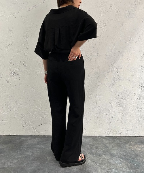 apres jour mignon（アプレジュールミニョン）の「ストレートスラックスパンツ【ZOZOTOWN限定アイテム】【SETUP着用可能】（スラックス・レディース・チャコールグレー/ブラック/ブルー・SMALL/MEDIUM/X-LARGE）」の8枚目の写真