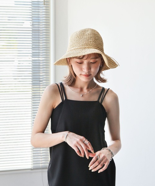 Chillfar（チルファー）の「コマアミハット（ハット・レディース・ブラック/ライトブラウン/ナチュラル・FREE）」の10枚目の写真