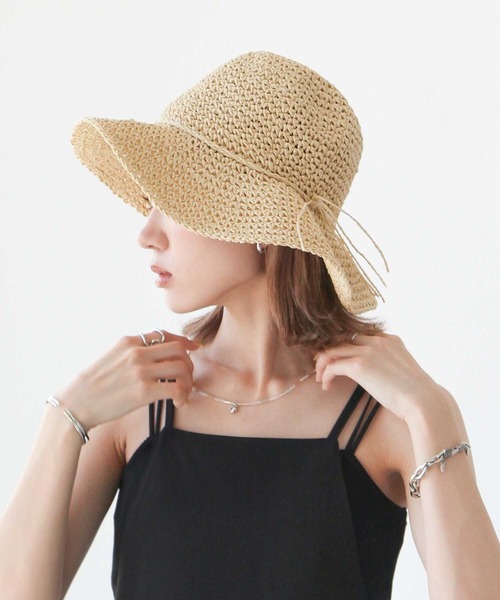 Chillfar（チルファー）の「コマアミハット（ハット・レディース・ブラック/ライトブラウン/ナチュラル・FREE）」の8枚目の写真