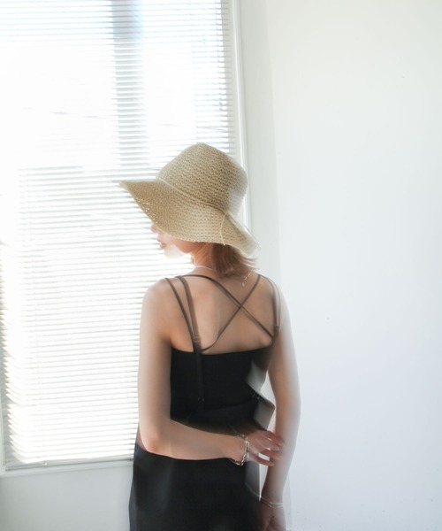 Chillfar（チルファー）の「コマアミハット（ハット・レディース・ブラック/ライトブラウン/ナチュラル・FREE）」の5枚目の写真