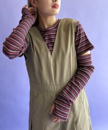 w closet | 【マルチウェイ】マルチボーダーアームカバープルオーバー(Tシャツ/カットソー)