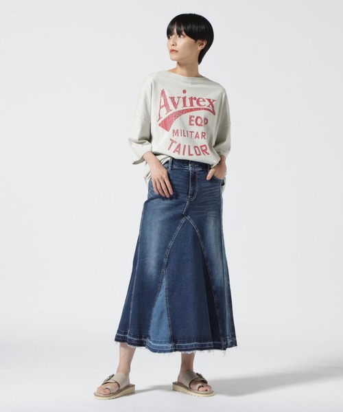 AVIREX（アヴィレックス）の「【WEB&DEPOT限定】REMAKE DENIM SKIRT/ リメイクデニムスカート（デニムスカート・レディース・その他35/その他6・S/M）」の21枚目の写真