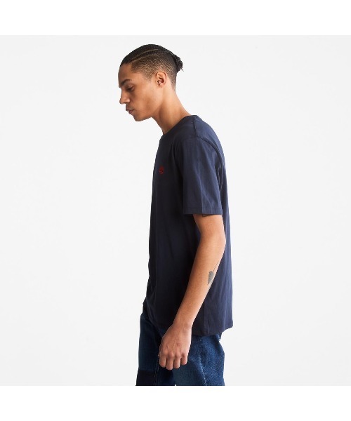 Timberland（ティンバーランド）の「半袖 ロゴ Tシャツ メンズ（Tシャツ/カットソー・メンズ・ブラック/ダークブルー/ウィート/ホワイト/ダークインディゴブルー・LARGE/MEDIUM/SMALL/X-LARGE/XXX-LARGE/XX-LARGE/X-SMALL）」の12枚目の写真