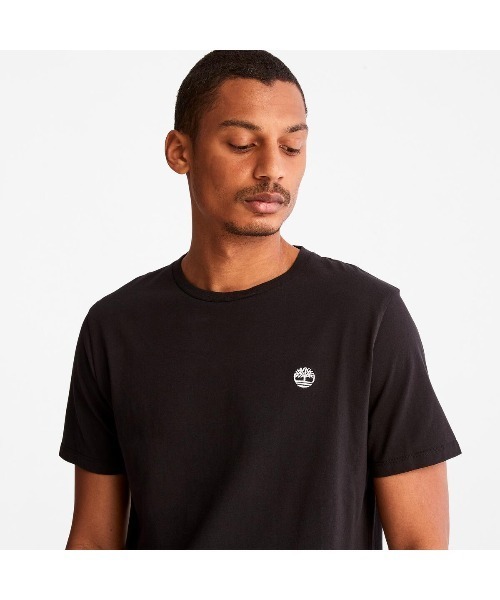 【Timberland】半袖 ロゴ Tシャツ ブラック / 送料無料 セール】メンズ 半袖 ロゴ ティー（Tシャツ/カットソー