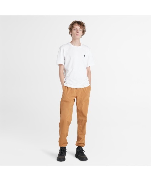 Timberland（ティンバーランド）の「半袖 ロゴ Tシャツ メンズ（Tシャツ/カットソー・メンズ・ブラック/ダークブルー/ウィート/ホワイト/ダークインディゴブルー・LARGE/MEDIUM/SMALL/X-LARGE/XXX-LARGE/XX-LARGE/X-SMALL）」の14枚目の写真