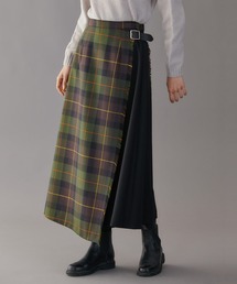 O'NEIL of DUBLIN | O'NEIL OF DUBLIN | ウーステッドウール コンビネーションロングフレアスカート WOMEN(スカート)