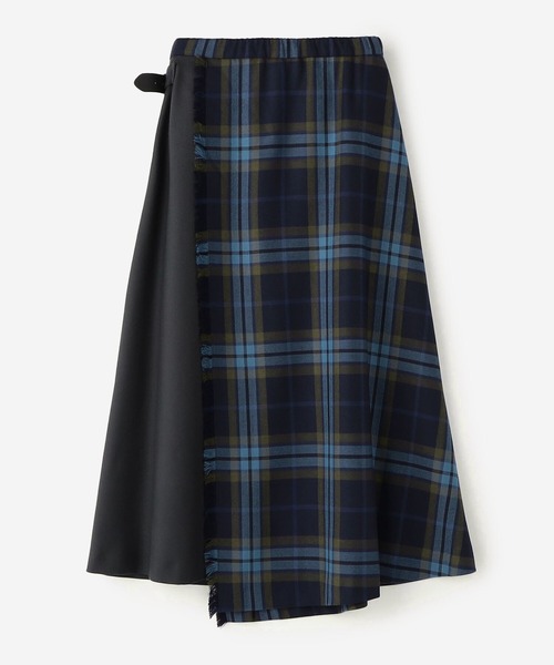 O'NEIL of DUBLIN（オニールオブダブリン）の「O'NEIL OF DUBLIN | ウーステッドウール コンビネーションロングフレアスカート WOMEN（スカート・レディース・A/F/C/B・10/8）」の9枚目の写真