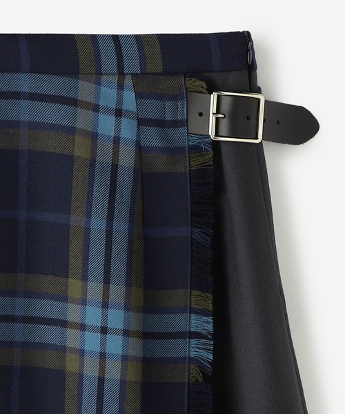 O'NEIL of DUBLIN（オニールオブダブリン）の「O'NEIL OF DUBLIN | ウーステッドウール コンビネーションロングフレアスカート WOMEN（スカート・レディース・A/F/C/B・10/8）」の6枚目の写真