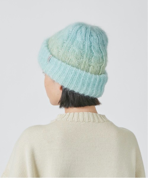 OVERRIDE（オーバーライド）の「OVERRIDE  KNIT DREAMY CABLE WATCH（ニットキャップ/ビーニー・レディース・オレンジ/ライトグリーン/マルチ・57~59cm）」の10枚目の写真