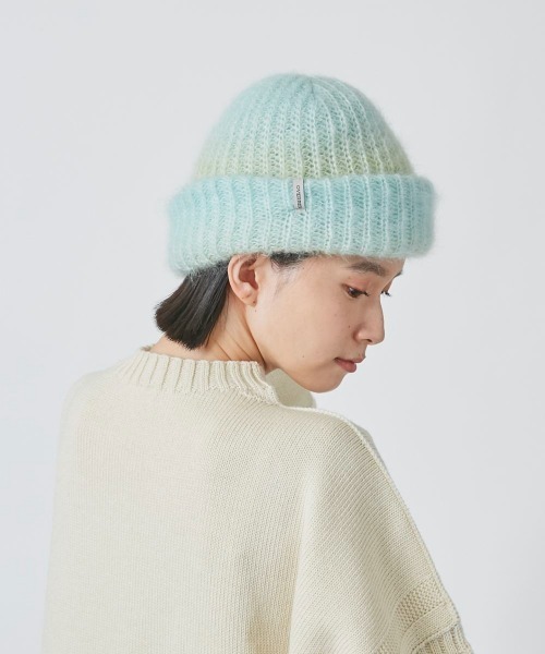 OVERRIDE（オーバーライド）の「OVERRIDE  KNIT DREAMY CABLE WATCH（ニットキャップ/ビーニー・レディース・オレンジ/ライトグリーン/マルチ・57~59cm）」の9枚目の写真