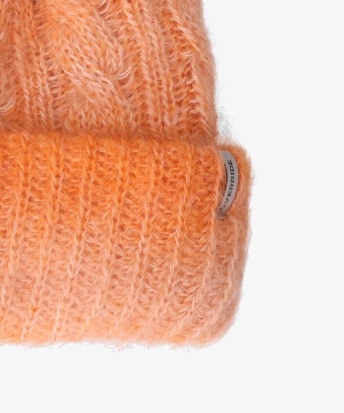 OVERRIDE（オーバーライド）の「OVERRIDE  KNIT DREAMY CABLE WATCH（ニットキャップ/ビーニー・レディース・オレンジ/ライトグリーン/マルチ・57~59cm）」の22枚目の写真
