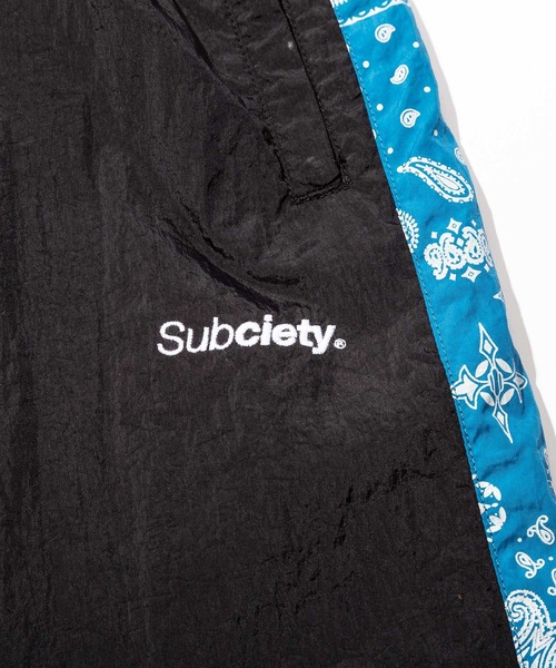 Subciety（サブサエティ）の「PAISLEY TRACK PANTS（その他パンツ・メンズ・ブラック×ブルー/ブラック×ブラック・MEDIUM/LARGE/X-LARGE）」の6枚目の写真