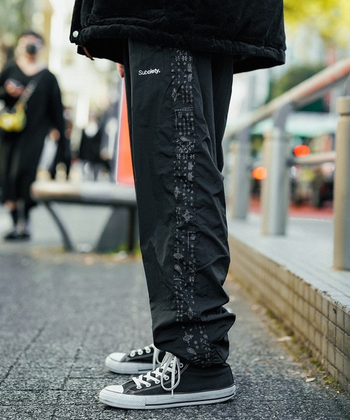 Subciety（サブサエティ）の「PAISLEY TRACK PANTS（その他パンツ・メンズ・ブラック×ブルー/ブラック×ブラック・MEDIUM/LARGE/X-LARGE）」の22枚目の写真