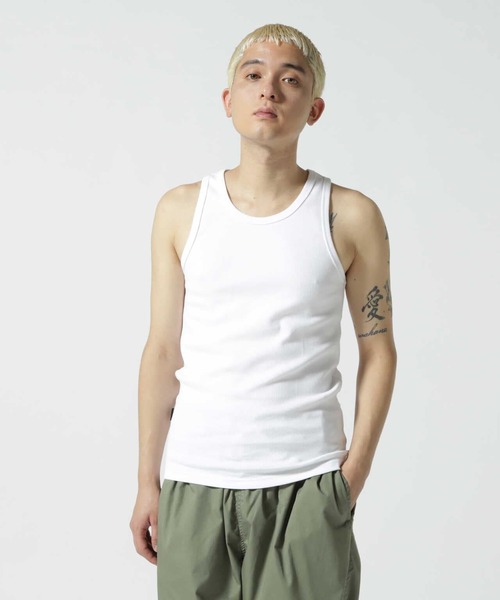 AVIREX（アヴィレックス）の「【WEB限定】AVIREX/アヴィレックス/デイリー テレコ タンクトップ レギュラー（タンクトップ・メンズ・ホワイト/グレー/ブラック・S/M/XL/L）」の17枚目の写真