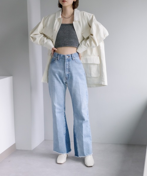 mystic（ミスティック）の「BIGMAC カバーオール（カバーオール・レディース・ネイビー/オフホワイト・FREE）」の6枚目の写真