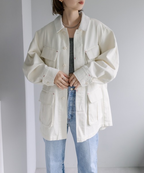 mystic（ミスティック）の「BIGMAC カバーオール（カバーオール・レディース・ネイビー/オフホワイト・FREE）」の9枚目の写真