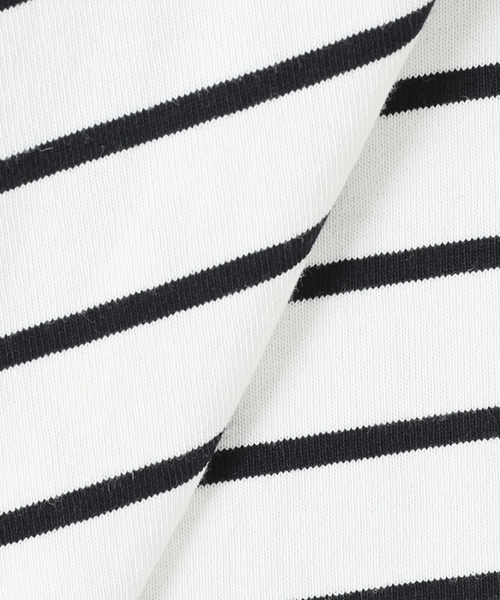 JOURNAL STANDARD（ジャーナルスタンダード）の「コットンボーダープルオーバー（Tシャツ/カットソー・レディース・ブラック/グレー/グリーン/ラベンダー・FREE）」の17枚目の写真