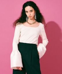 MAISON SPECIAL | シルキーベルスリーブトップ【MAISON SPECIAL/メゾンスペシャル】(Tシャツ/カットソー)