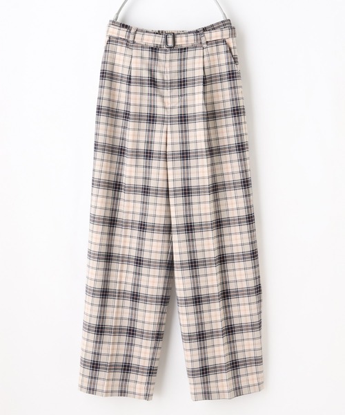 Honeys(ハニーズ)の「チェックストレートパンツ(その他パンツ・レディース・ブラック系その他/ベージュ系その他/ブラック×ブルー/ブラック系その他2・LL/S/M/L)」の17枚目の写真