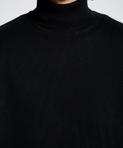 city（シティ）の「【洗える】MILANO RIB TURTLE /ミラノリブタートルネックニット/ イージーケア（ニット/セーター・メンズ・ブラック/オフホワイト/バーガンディー/グレイッシュベージュ・1/2/3）」の9枚目の写真