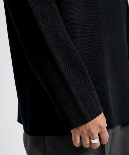 city（シティ）の「【洗える】MILANO RIB TURTLE /ミラノリブタートルネックニット/ イージーケア（ニット/セーター・メンズ・ブラック/オフホワイト/バーガンディー/グレイッシュベージュ・1/2/3）」の11枚目の写真
