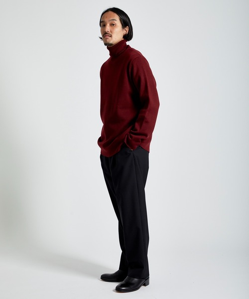 city（シティ）の「【洗える】MILANO RIB TURTLE /ミラノリブタートルネックニット/ イージーケア（ニット/セーター・メンズ・ブラック/オフホワイト/バーガンディー/グレイッシュベージュ・1/2/3）」の21枚目の写真