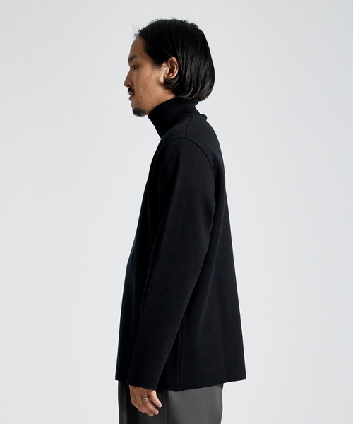 city（シティ）の「【洗える】MILANO RIB TURTLE /ミラノリブタートルネックニット/ イージーケア（ニット/セーター・メンズ・ブラック/オフホワイト/バーガンディー/グレイッシュベージュ・1/2/3）」の7枚目の写真