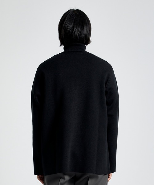 city（シティ）の「【洗える】MILANO RIB TURTLE /ミラノリブタートルネックニット/ イージーケア（ニット/セーター・メンズ・ブラック/オフホワイト/バーガンディー/グレイッシュベージュ・1/2/3）」の8枚目の写真