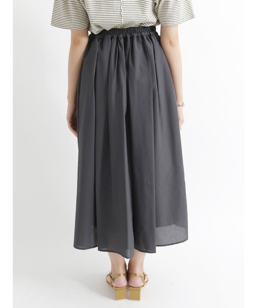 Te chichi（テチチ）の「ボイルタックギャザースカート（スカート・レディース・ブラウン/ブルー/チャコール・ﾌﾘ-）」の8枚目の写真