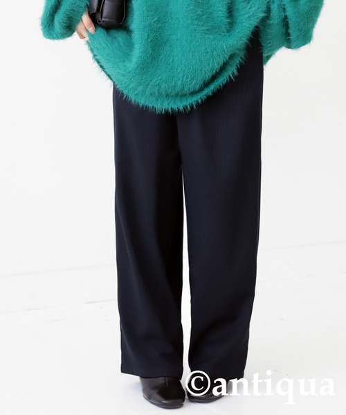 antiqua(アンティカ)の「ストライプオーバーパンツ(その他パンツ・レディース・ネイビー・FREE)」の14枚目の写真