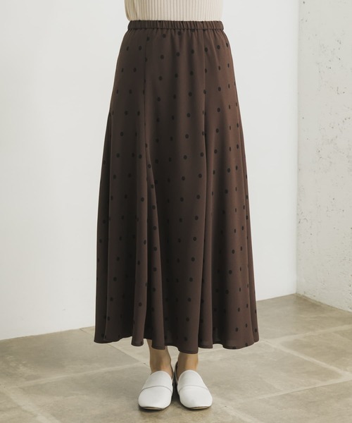 URBAN RESEARCH（アーバンリサーチ）の「ドット柄マーメイドスカート（スカート・レディース・ブラウン/ブラック・38/36）」の13枚目の写真