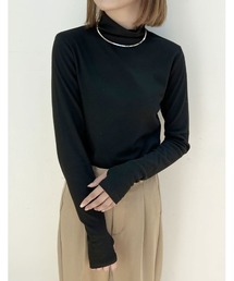 Re:EDIT | [2022A/W PRE ORDER]カラーミックスカットソータートルネック(Tシャツ/カットソー)