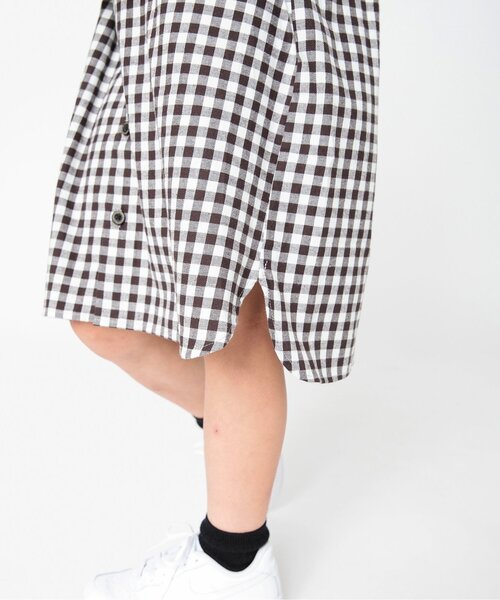 BREEZE（ブリーズ）の「スタンダードシャツワンピース（シャツワンピース・キッズ・レッド/ブラック/レインボー・110/80/100/120/130/140/90）」の8枚目の写真