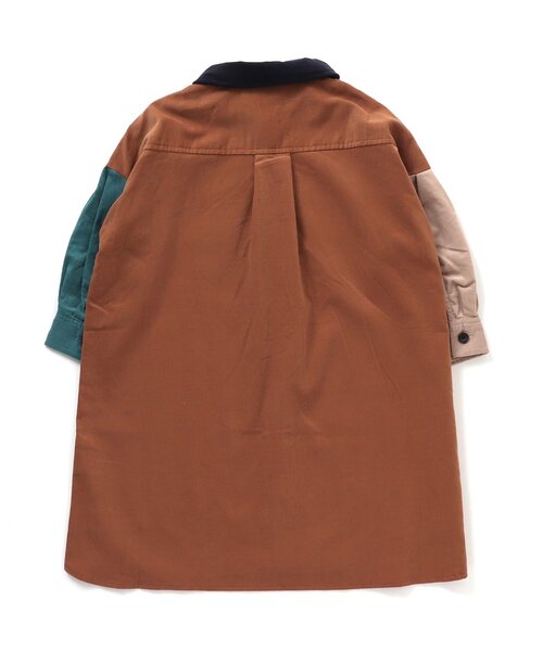 BREEZE（ブリーズ）の「スタンダードシャツワンピース（シャツワンピース・キッズ・レッド/ブラック/レインボー・110/80/100/120/130/140/90）」の9枚目の写真