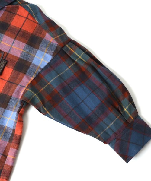 BREEZE（ブリーズ）の「スタンダードシャツワンピース（シャツワンピース・キッズ・レッド/ブラック/レインボー・110/80/100/120/130/140/90）」の15枚目の写真