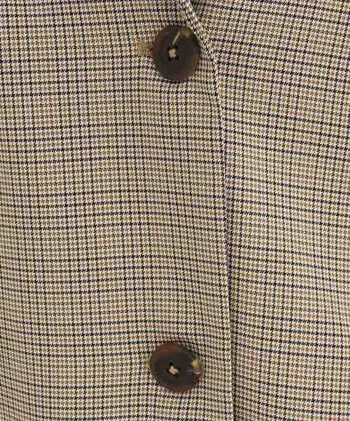 Cutie Blonde（キューティーブロンド）の「◆【セットアップ可能】主役級。ダブルブレスト チェックジャケット（テーラードジャケット・レディース・ブラウン系2/ベージュ系1・02/03）」の7枚目の写真