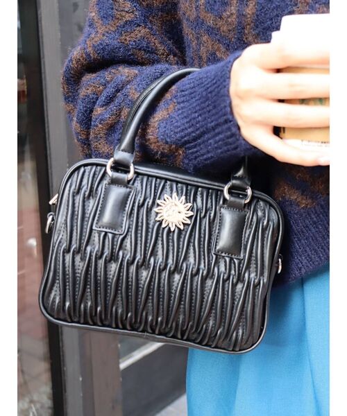 EVRIS（エヴリス）の「キルティングミニショルダーバッグ（ショルダーバッグ・レディース・ブラック/レッド/アイボリー・FREE）」の18枚目の写真