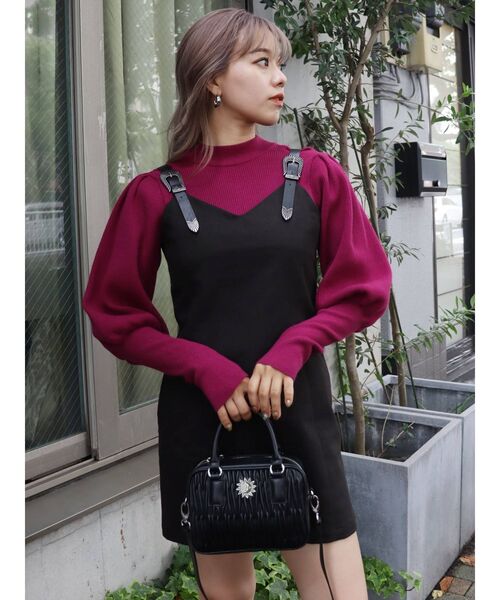 完売品✨EVRIS キルティングミニショルダーバッグ　ショルダーバッグ　2way EVRIS キルティングミニショルダーバッグ（ブラック） -靴