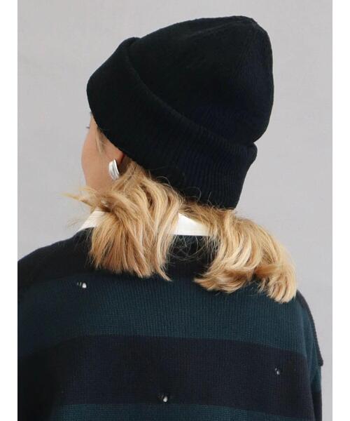 CRAFT STANDARD BOUTIQUE（クラフトスタンダードブティック）の「パネルリブニットキャップ　＊（ニットキャップ/ビーニー・レディース・ブラック/ベージュ/アイボリー・XXS）」の13枚目の写真