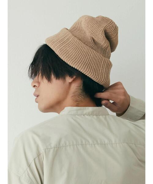 CRAFT STANDARD BOUTIQUE（クラフトスタンダードブティック）の「パネルリブニットキャップ　＊（ニットキャップ/ビーニー・レディース・ブラック/ベージュ/アイボリー・XXS）」の14枚目の写真