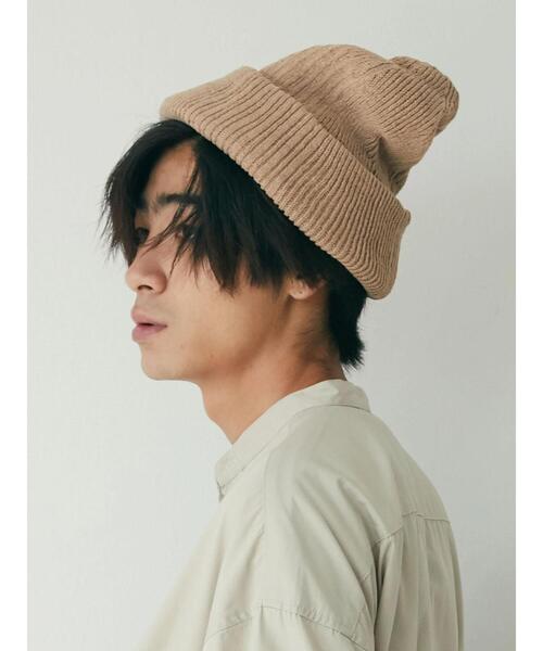 CRAFT STANDARD BOUTIQUE（クラフトスタンダードブティック）の「パネルリブニットキャップ　＊（ニットキャップ/ビーニー・レディース・ブラック/ベージュ/アイボリー・XXS）」の15枚目の写真