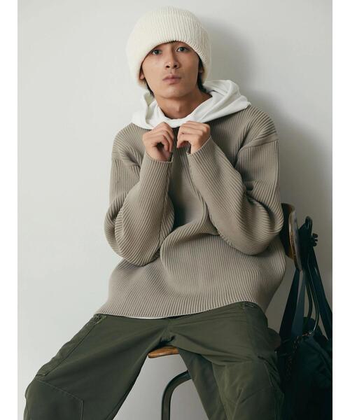 CRAFT STANDARD BOUTIQUE（クラフトスタンダードブティック）の「パネルリブニットキャップ　＊（ニットキャップ/ビーニー・レディース・ブラック/ベージュ/アイボリー・XXS）」の18枚目の写真